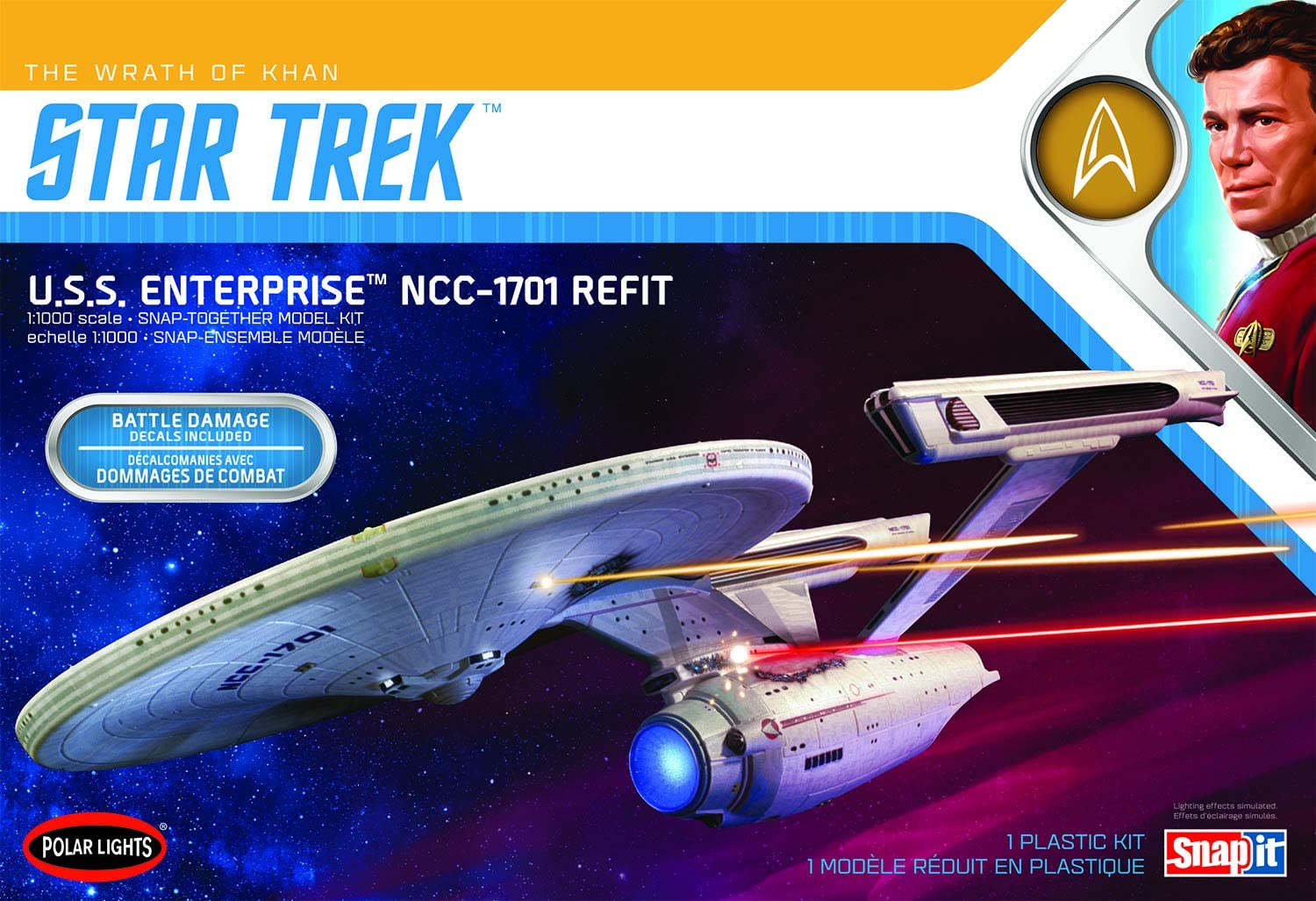 Polar Lights Star Trek USS Enterprise NCC Refit Scale