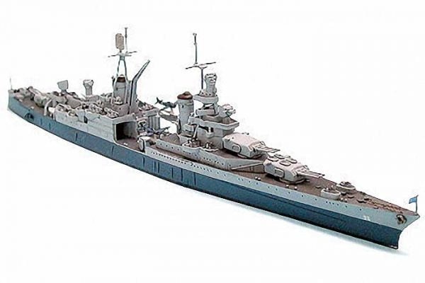 US Navy CA 35 Indianapolis Cruiser Waterline Tamiya 31804