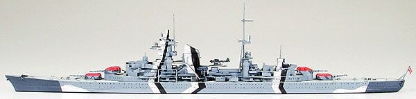 German Prinz Eugen Heavy Cruiser Waterline 700 Scale Tamiya 31805 d