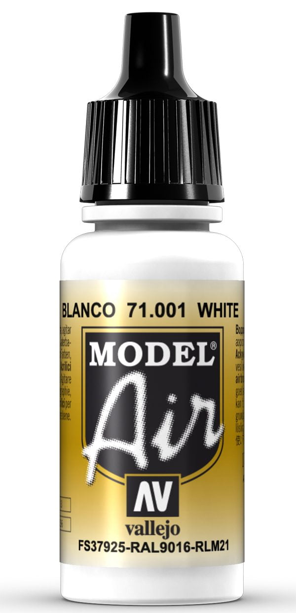 Model Air Vallejo White 71001 acrylic airbrush color