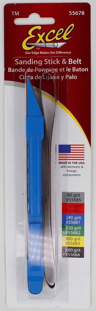 Sanding Stick W Extra Belt By Excel 55678 