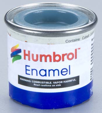 HUMBROL PAINT Light Grey Satin Enamel Plastic Model Paint 