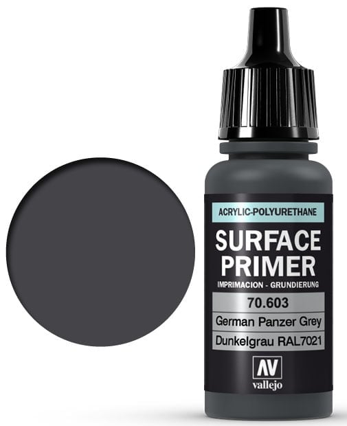  Vallejo Black Primer Acrylic Polyurethane, 60ml : Arts