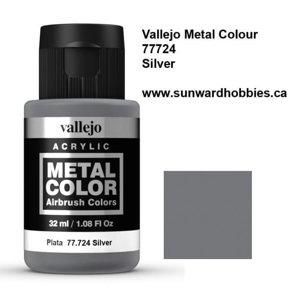 Silver Metal Color Colour by Vallejo 77724