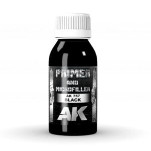 Black Primer and Microfiller by AK Interactive AKI 757 Swatch