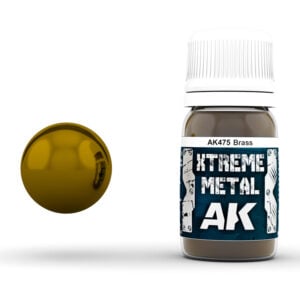 Xtreme Metal Brass Paint AK Interactive AKI 475 Swatch