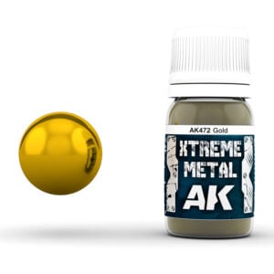 Xtreme Metal Gold Paint AK Interactive AKI 472 Swatch