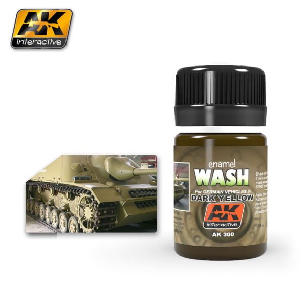 Dark Yellow Wash by AK Interactive AKI 300