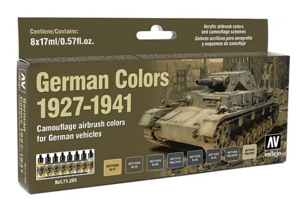 Vallejo German Colors 1927-1941 Paint Set 71205