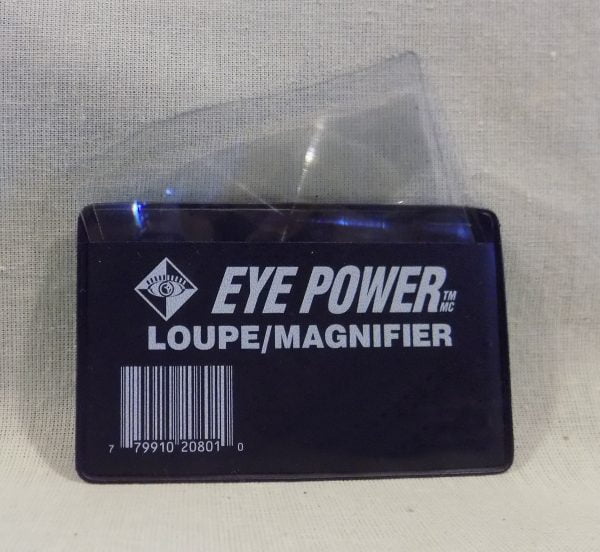 Wallet size Fresnel Lens Loupe Magnifier with case by Eye Power