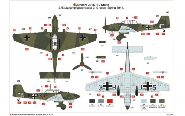 Airfix Junkers Ju87R-2/B-2 Stuka 1:48 A07115