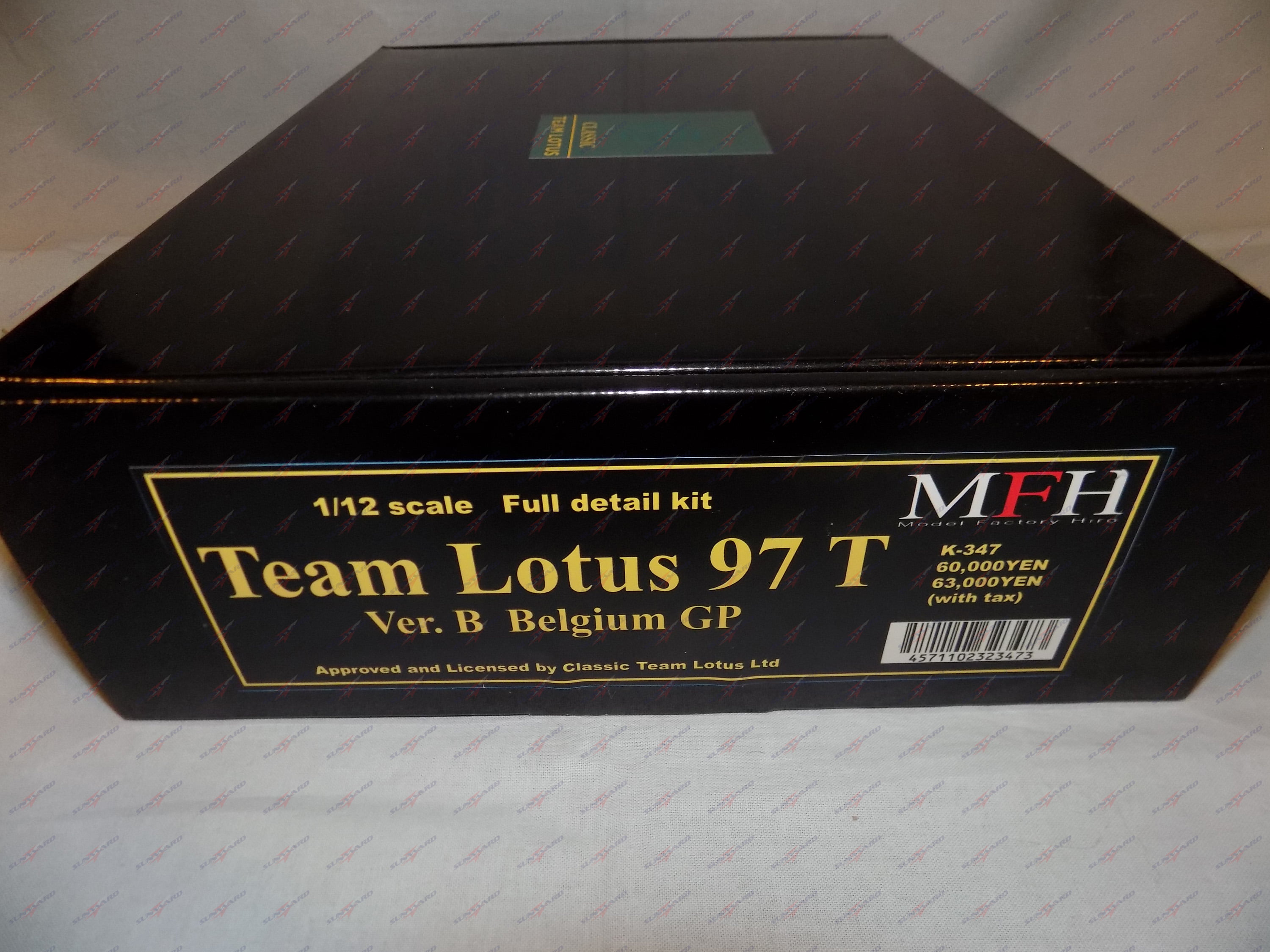 Model Factory Hiro 1/12 model kit Lotus 97T ver B - Belgian GP 1985 K347 K-347