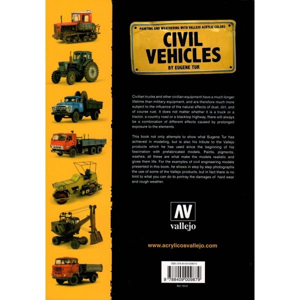 Vallejo Civil Vehicles by Eugene Tur 75012 back