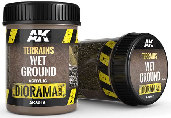 AK Interactive Terrains Wet Ground 250ml AKI 8016