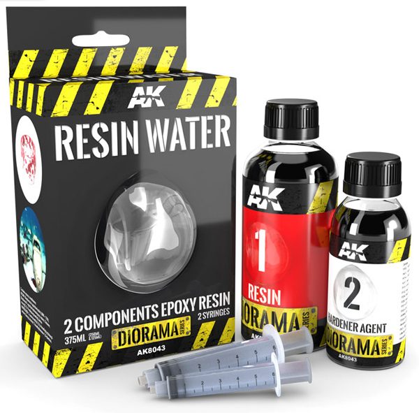 AK Interactive Resin Water 2 Component Epoxy Resin 375ml AKI 8043