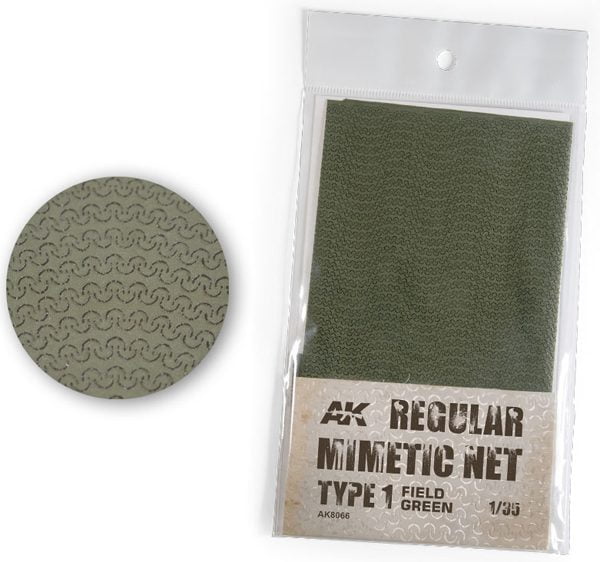 AK Interactive Camouflage Mimetic Net Field Green TYPE 1 AKI 8066