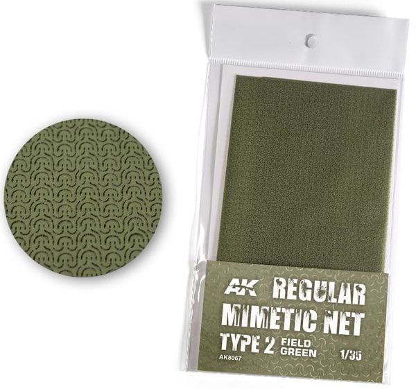 AK Interactive Camouflage Mimetic Net Field Green TYPE 2 AKI 8067