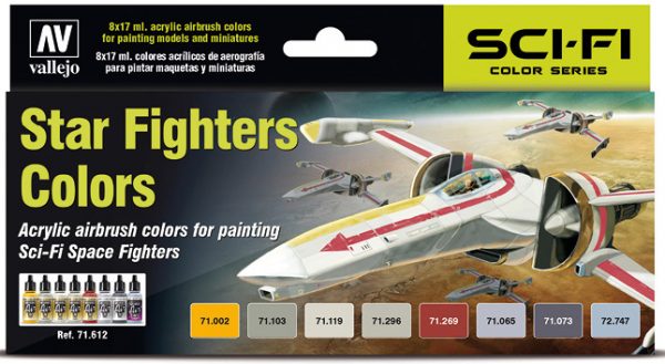 Vallejo Star Fighters Colors Paint Set of 8 71612