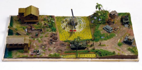 Italeri Operation Silver Bayonet Vietnam War 1965 Battle Set 6184 completed