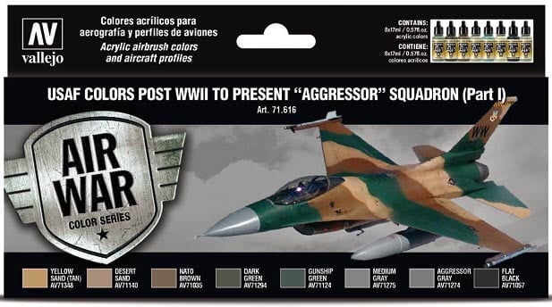 Vallejo Paint 71616 USAF Post WWII to Present Aggressor Sq. P1
