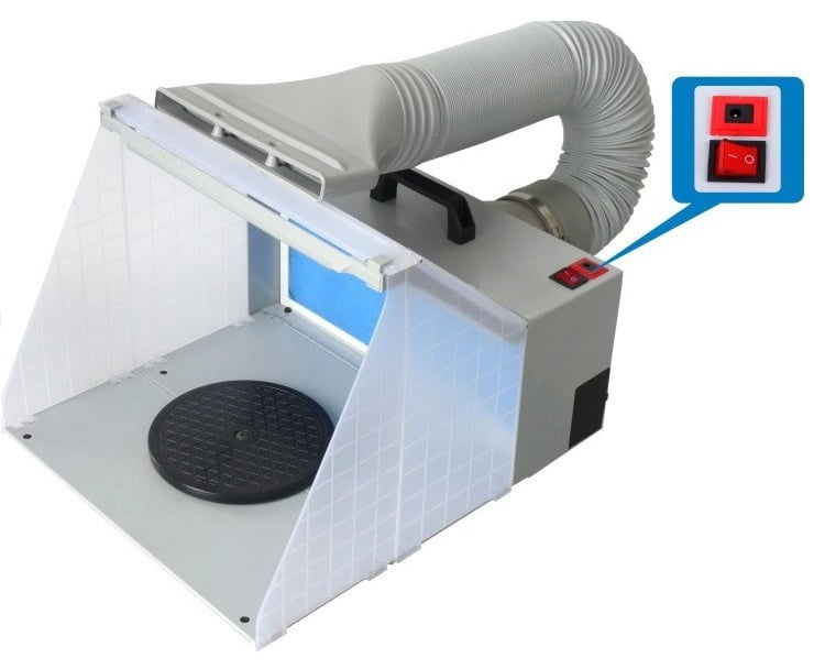 Vigiart LED Portable Spray Booth with Bonus Exhaust Vent