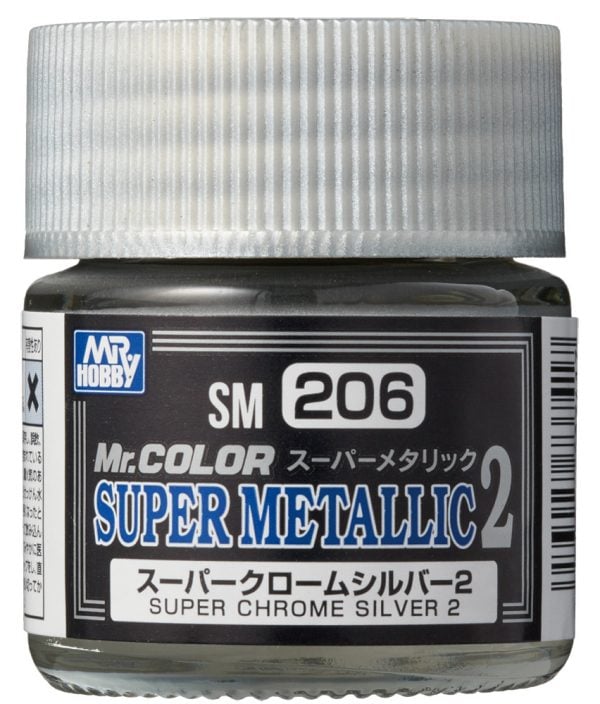 Mr Color Super Metallic 2 Super Chrome Silver 2 SM206