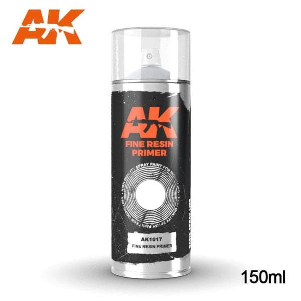 AK Interactive Spray Can Fine Resin Primer AKI 1017