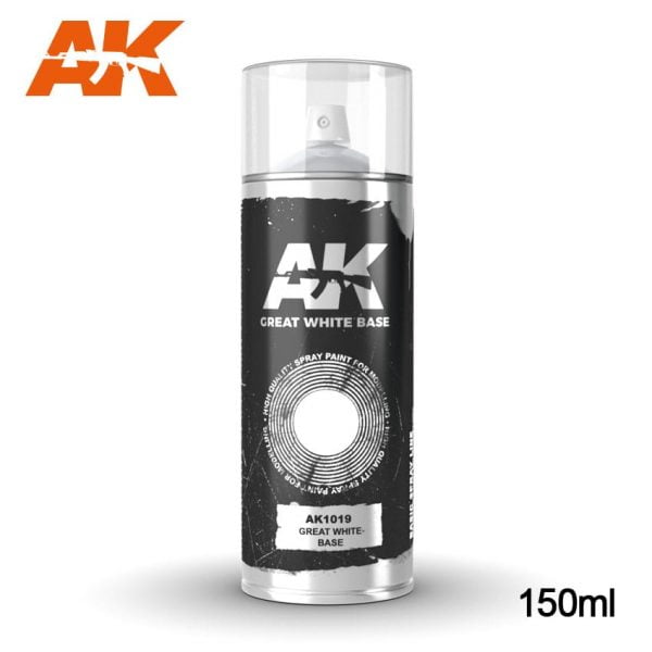 AK Interactive Spray Can Great White Base AKI 1019