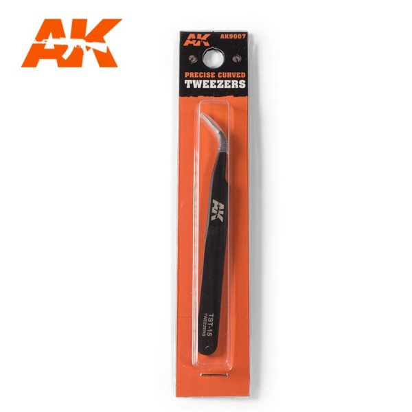 AK Interactive Precise Curved Tweezers AKI 9007