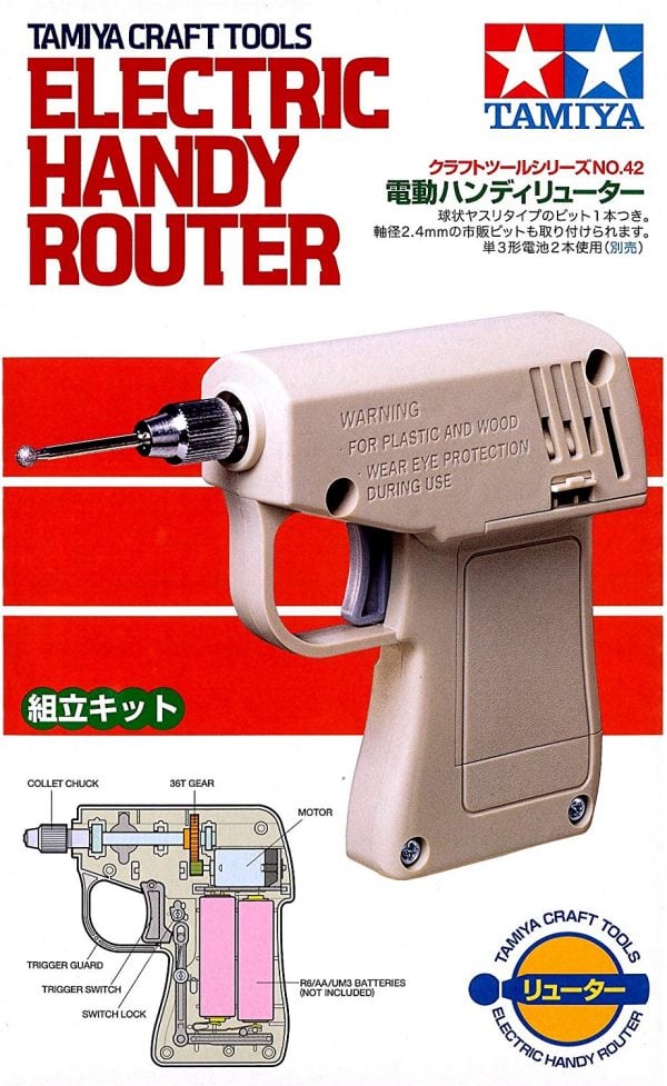 Box Tamiya Electric Handy Router Assembly type 74042