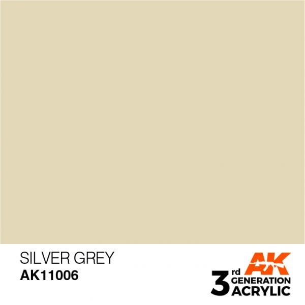 AK Interactive Acrylic Silver Grey Standard 11006