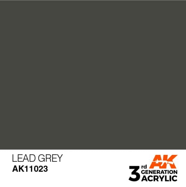 AK Interactive Acrylic Lead Grey Standard 11023