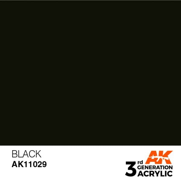 AK Interactive Acrylic Black Intense 11029