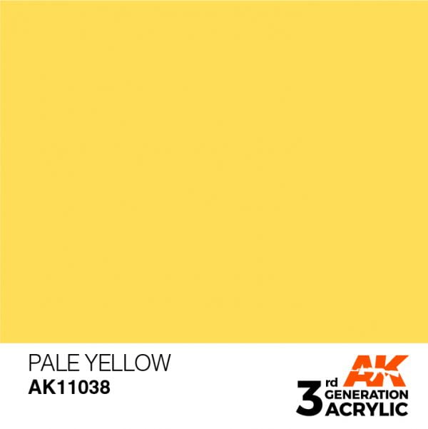 AK Interactive Acrylic Pale Yellow Standard 11038