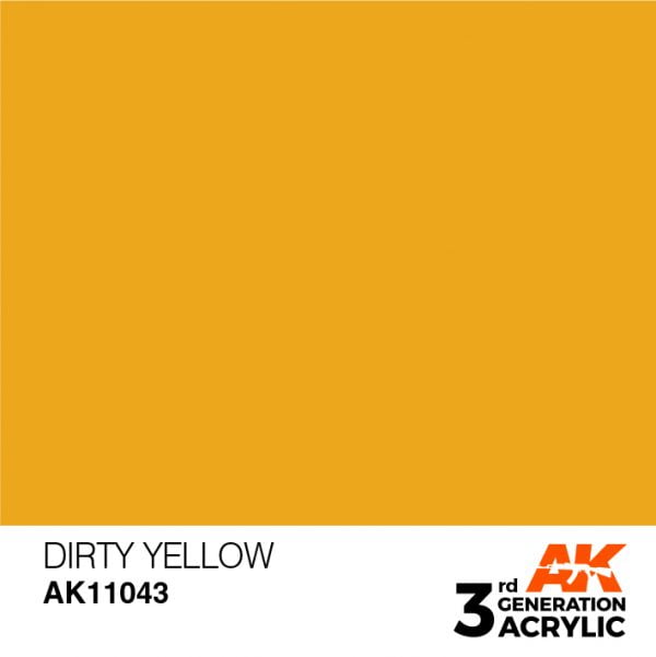 AK Interactive Acrylic Dirty Yellow Standard 11043