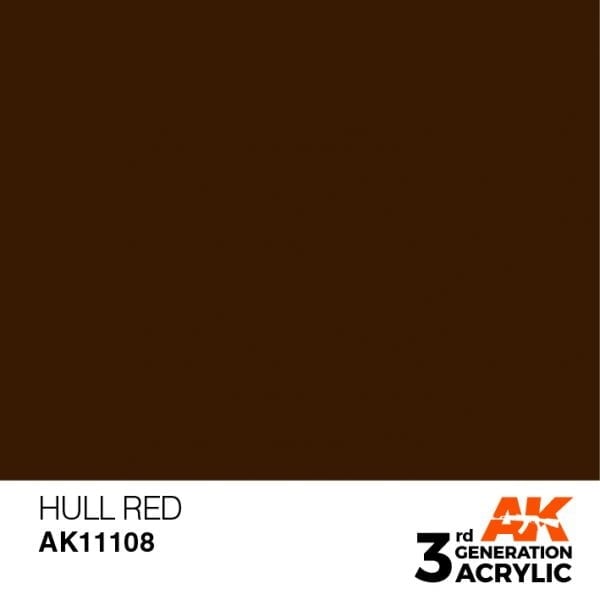 AK Interactive Acrylic Hull Red Standard 11108