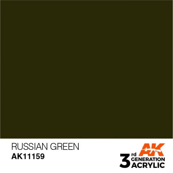 AK Interactive Acrylic Russian Green Standard 11159