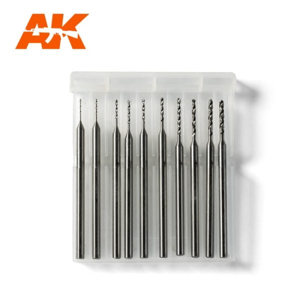 AK Interactive Drill Bits 0.4 to 1.3 AKI 9043