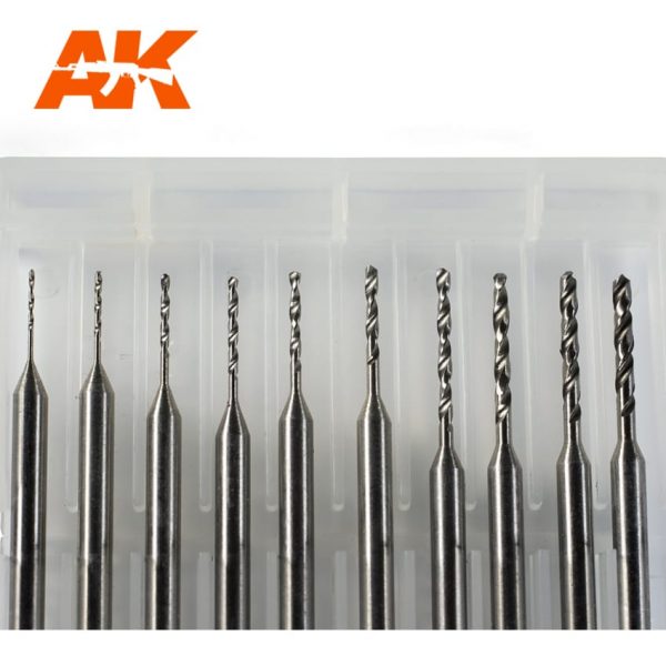 AK Interactive Drill Bits 0.4 to 1.3 AKI 9043