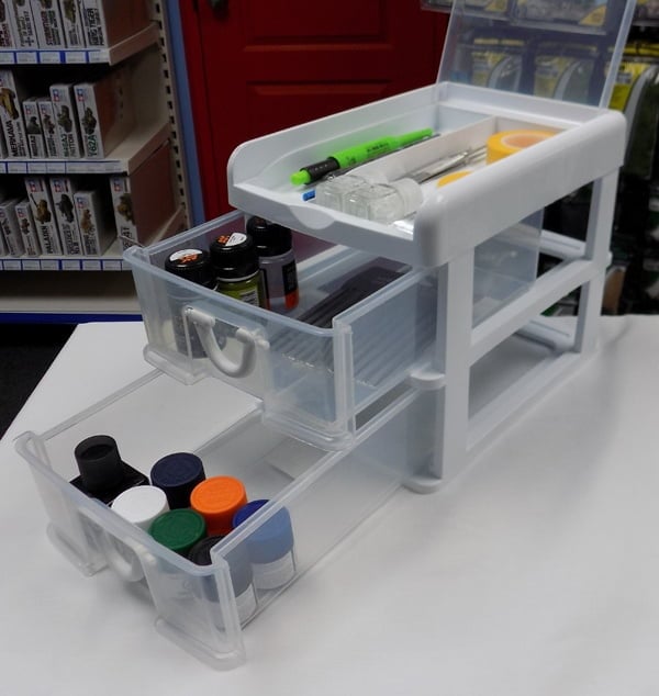 NicNac 2 Drawer Desktop Storage now Available at Sunward Hobbies