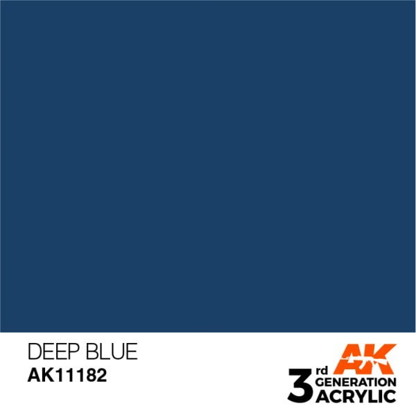 AK Interactive Acrylic Deep Blue Intense 11182