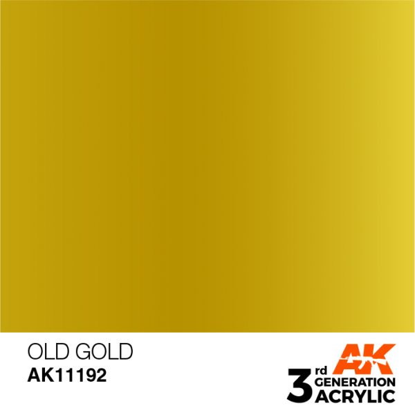 AK Interactive Acrylic Old Gold Metallic 11192