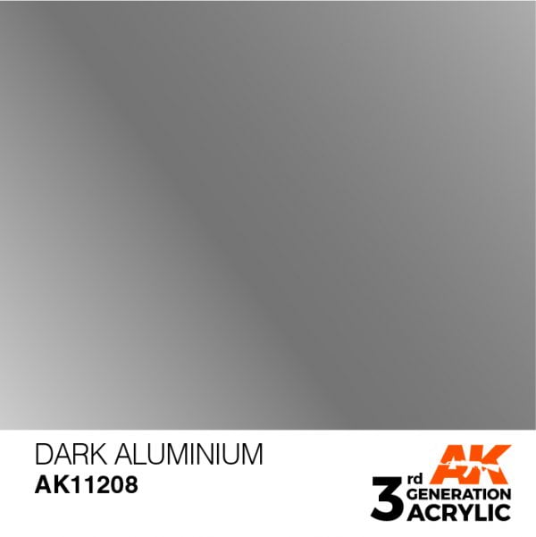 AK Interactive Acrylic Dark Aluminium Metallic 11208