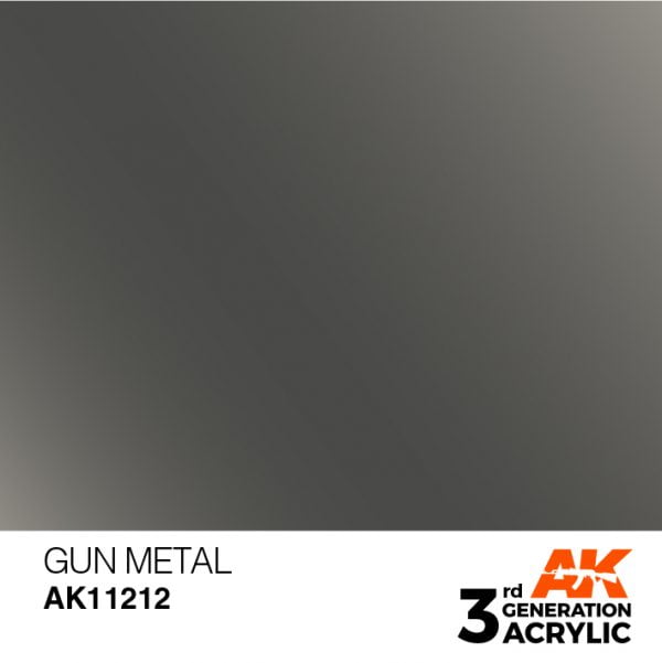 AK Interactive Acrylic Gun Metal Metallic 11212