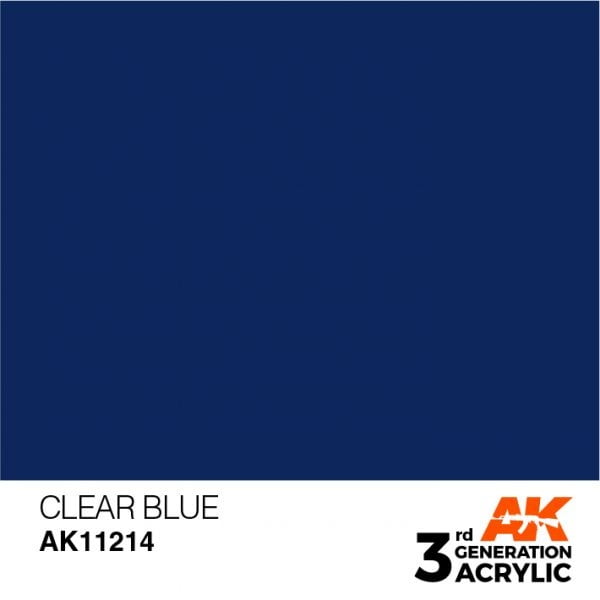 AK Interactive Acrylic Clear Blue Standard 11214