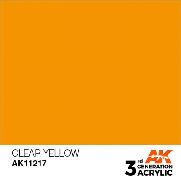 AK Interactive Acrylic Clear Yellow Standard 11217