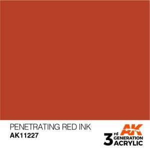 AK Interactive Acrylic Penetrating Red Ink 11227