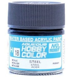 Mr Hobby Aqueous H18 Metallic Gloss Steel Primary