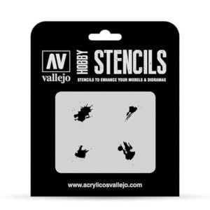 Vallejo Stencils Petrol Spills 1/35 Scale ST-TX004