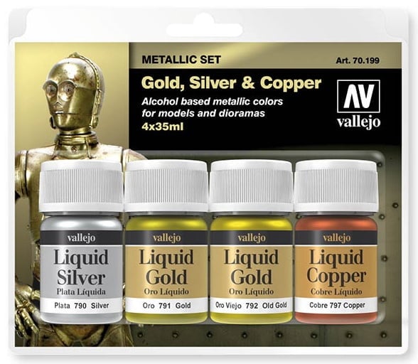 Vallejo White Gold (Alcohol Based) Alcohol base metallics